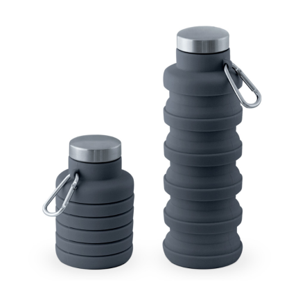 Спортна бутилка, 200/500 ml, сгъваема CH-128-ЧЕРЕН