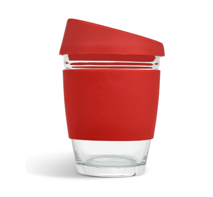Стъклена чаша, 350 ml CH-135-ЧЕРВЕН